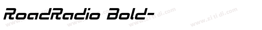 RoadRadio Bold字体转换